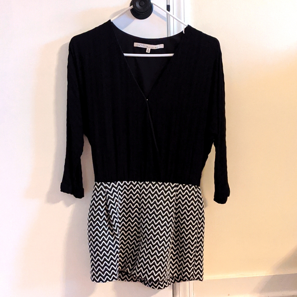 Black and white romper